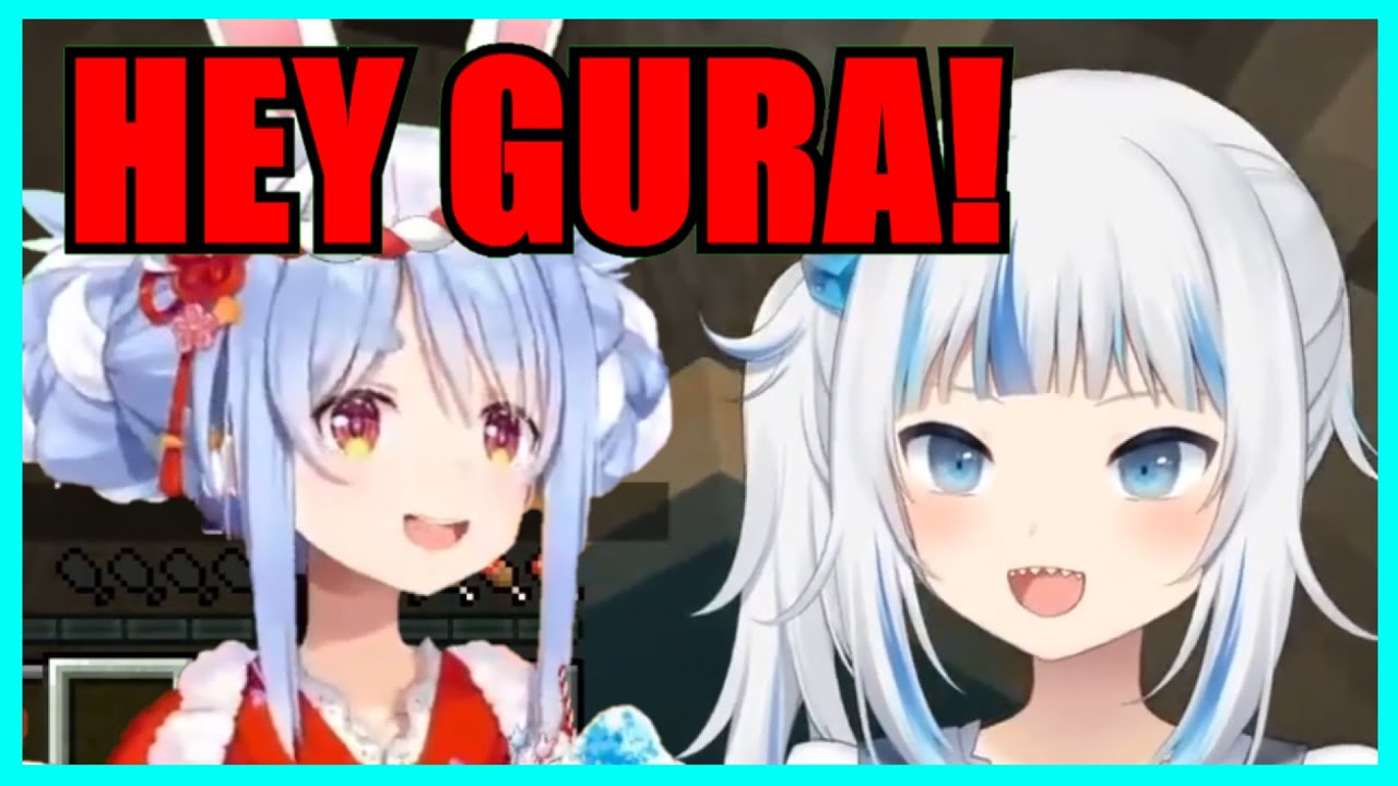 【Hololive】Gura Laughing At Pekora's English When Talking For the First Time【Eng Sub】