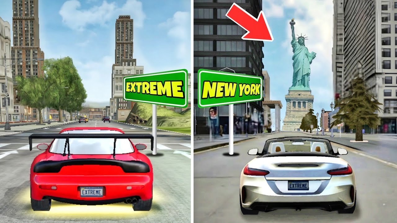 Extreme City VS New York City😱 | Extreme Car Driving Simulator🔥|