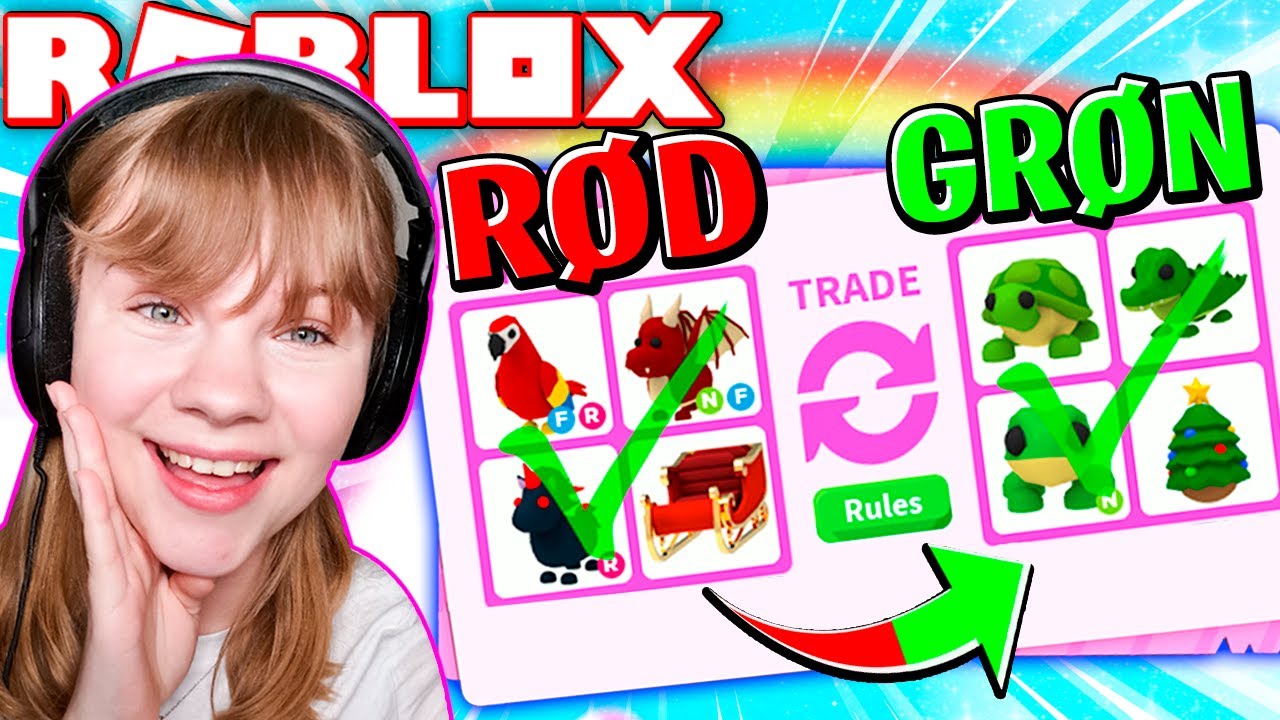 Legendary *COLOR TRADING CHALLENGE*! | Dansk Roblox: Adopt Me med Kaytraine