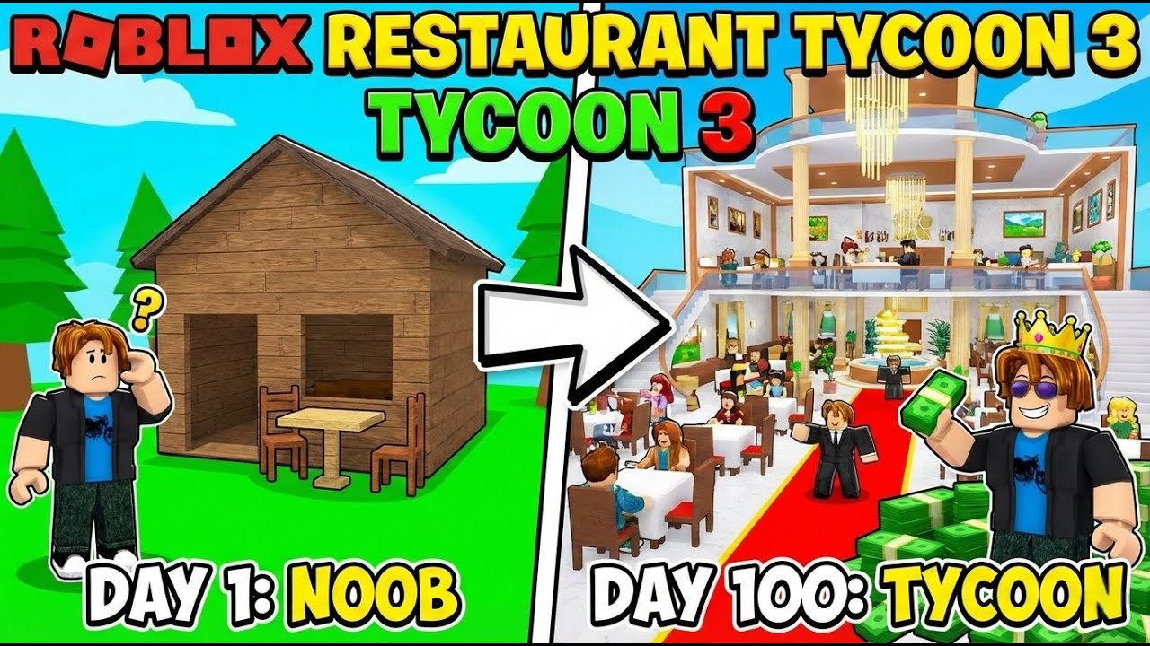 100 HARI BIKIN RESTORAN! roblox indonesia