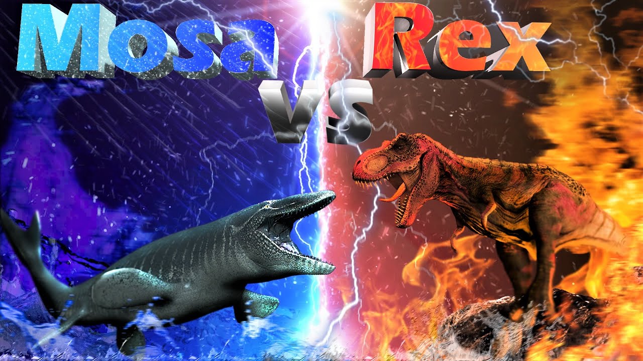 Mosasaurus Vs. Tyrannosaurus Rex! (SFM Animation)