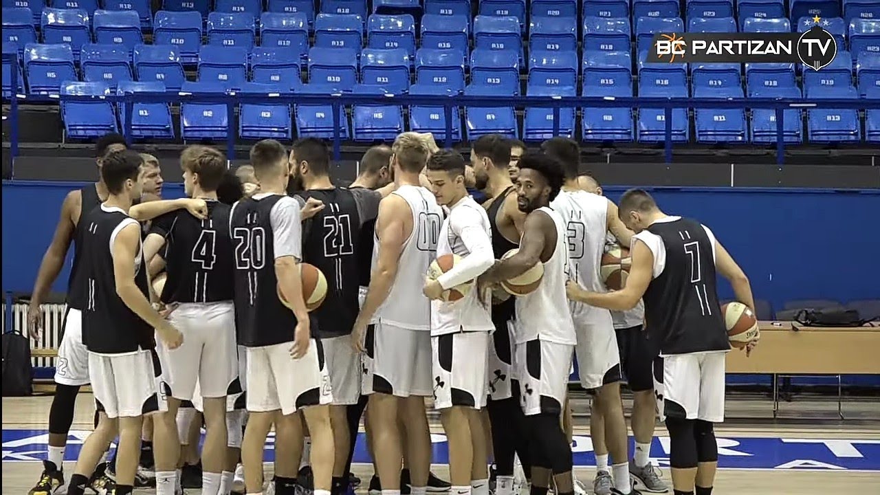 BC Partizan TV: Trening košarkaša Partizana u Hali sportova