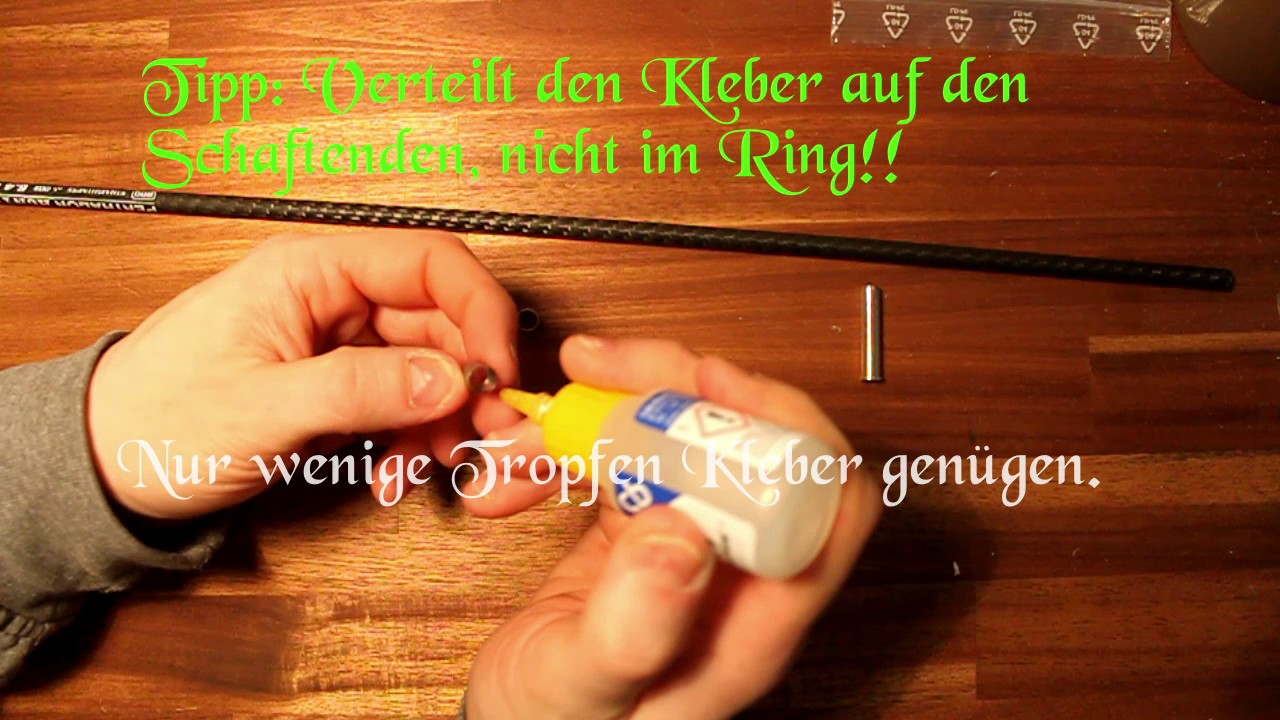 Schussfertiger Carbonpfeil in 10 Minuten