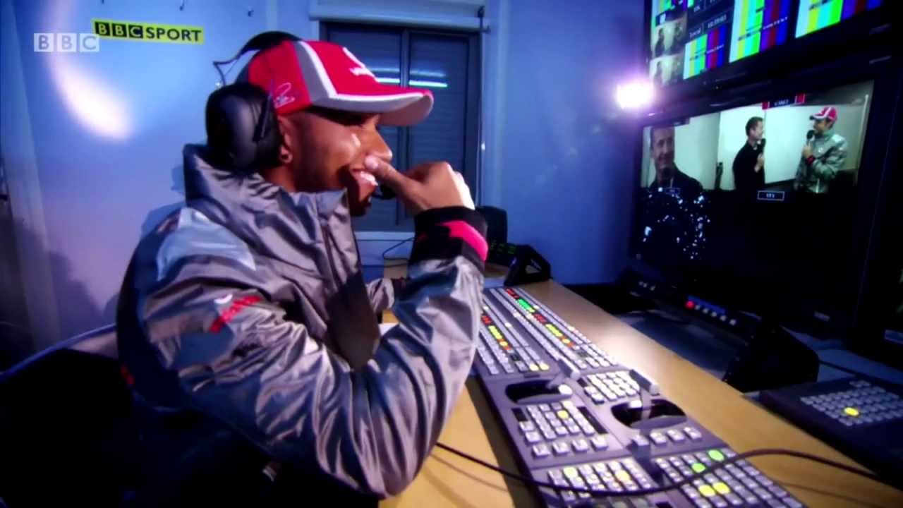BBC F1 2012 - Hamilton and Button swap F1 to TV