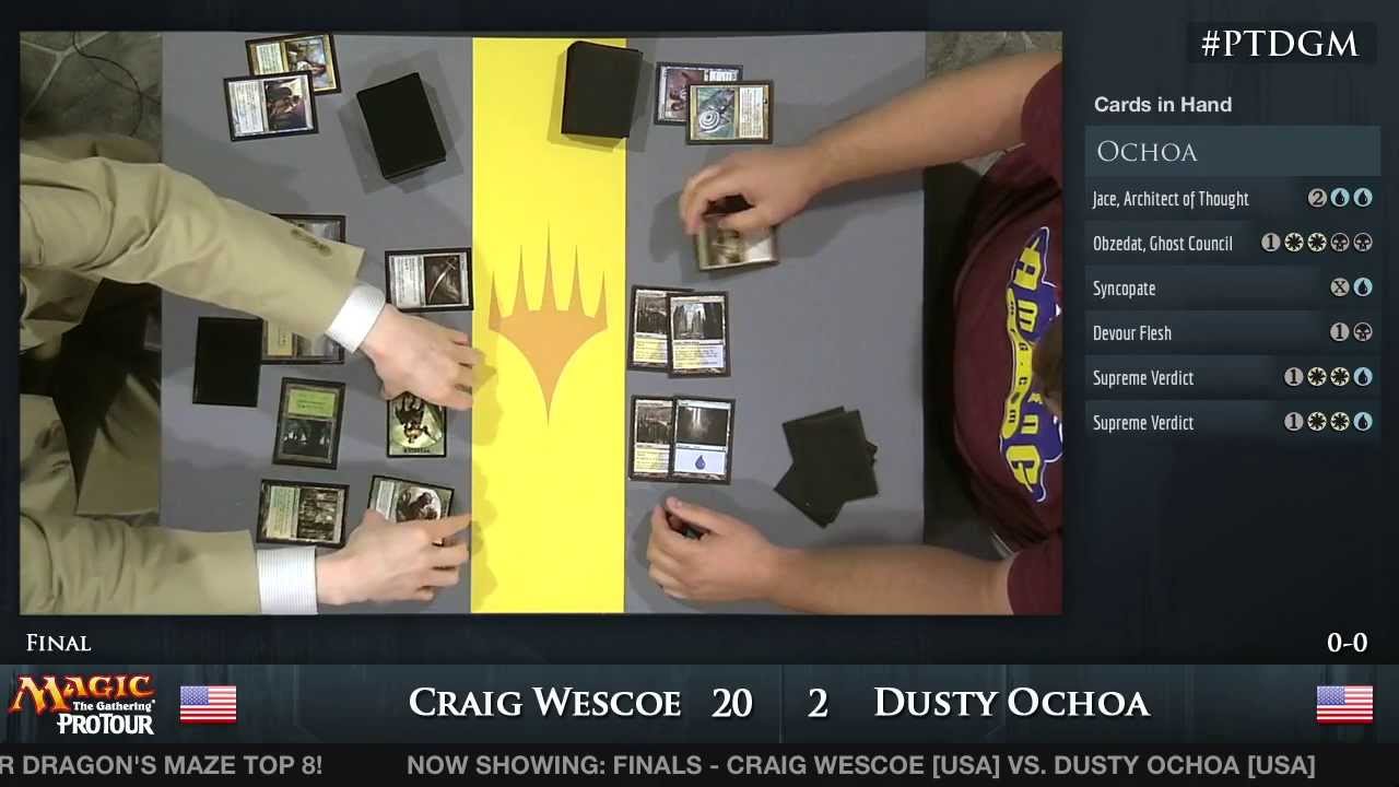 Pro Tour Dragon's Maze Finals: Dusty Ochoa vs. Craig Wescoe