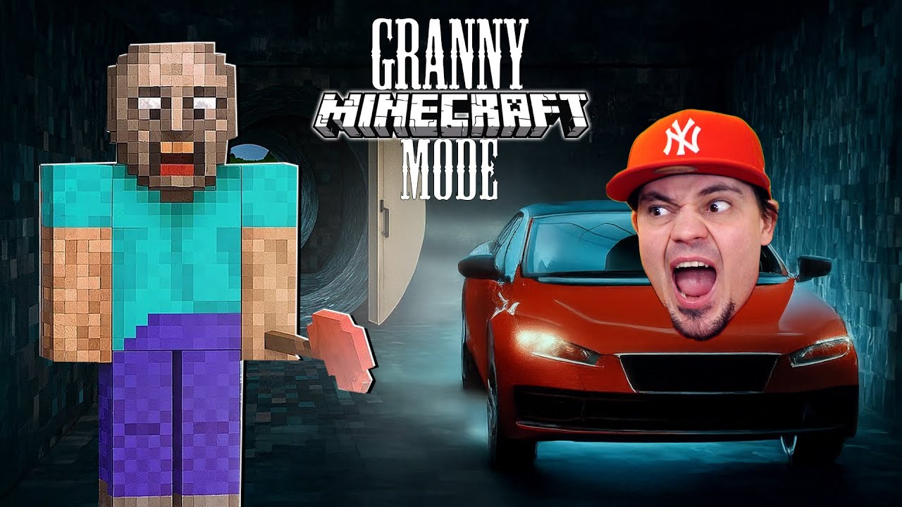 🧓 Ucieczka samochodem przed Granny w modzie Minecraft! | Granny (Minecraft)