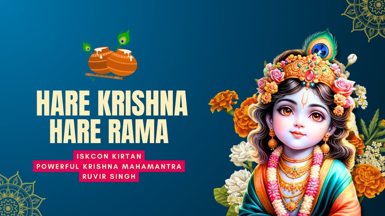 Hare Krishna Hare Rama Maha Mantra | Powerful Krishna Bhajan | Peaceful Meditation Chant by Ruvir