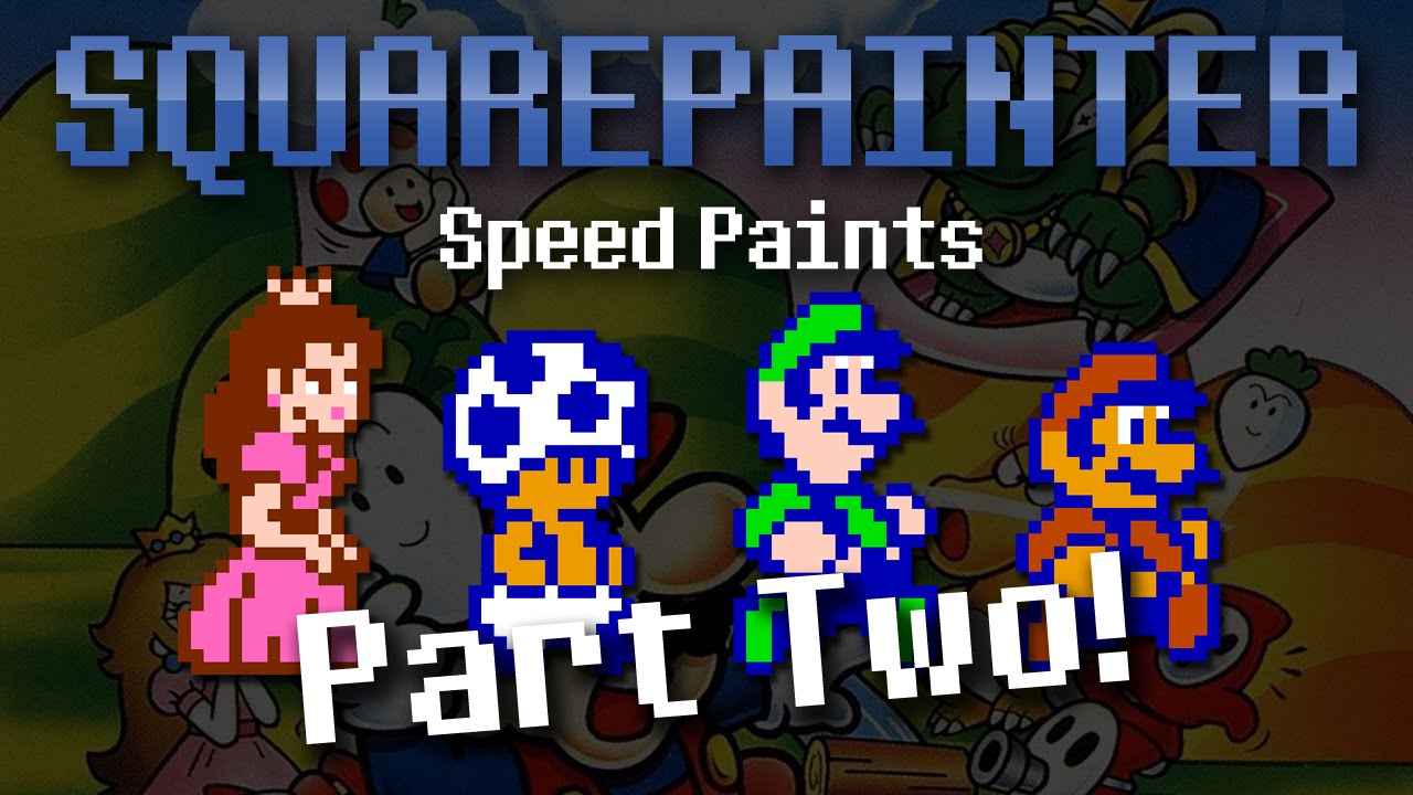 Super Mario 2 Speed Painting (Part 2) - Squarepainter