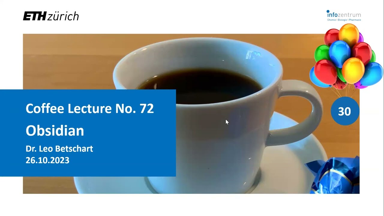 Knowledge Management with Obsidian (Coffee Lecture no. 72)
