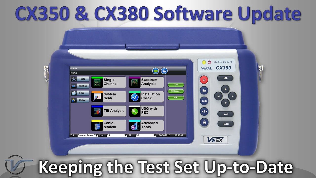 CX350 & CX380 Software Update Procedure