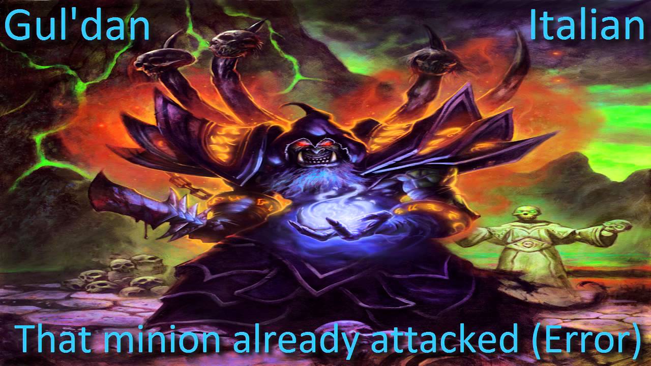 Gul'dan (Warlock) sounds in 12 languages -Hearthstone✔