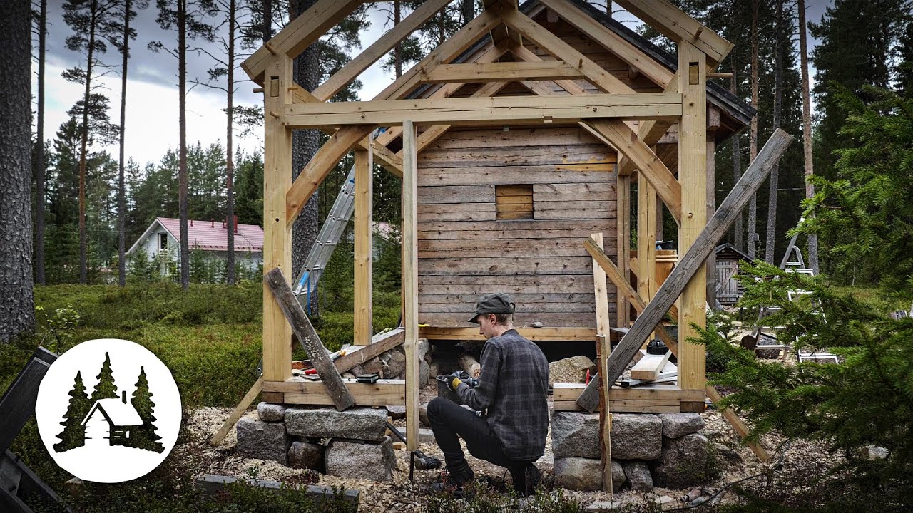 Greenhouse addition to my Log Cabin | Doorway (Ep7)