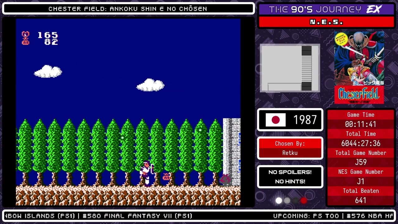 The 90's Journey EX - Game #J59: Chester Field: Ankoku Shin e no Chōsen (Part 1, NES)