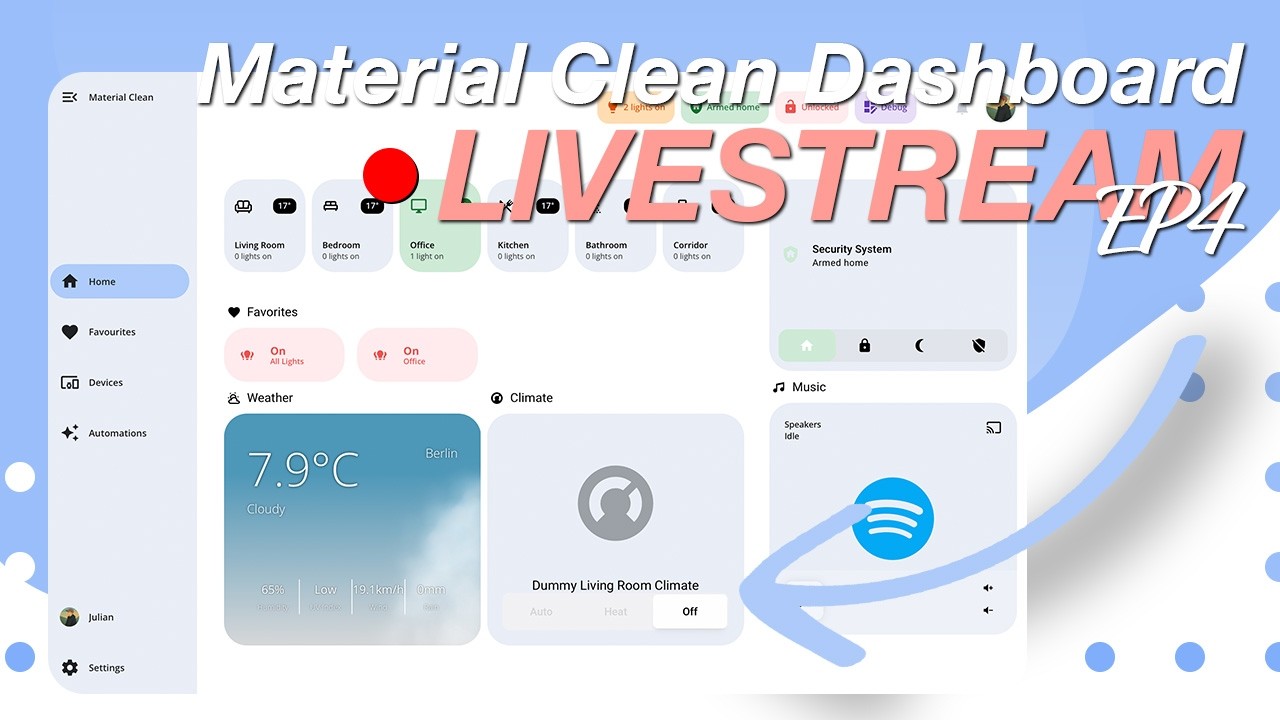 Creating a Custom Alarm Card for the new Dashboard Design - EP4