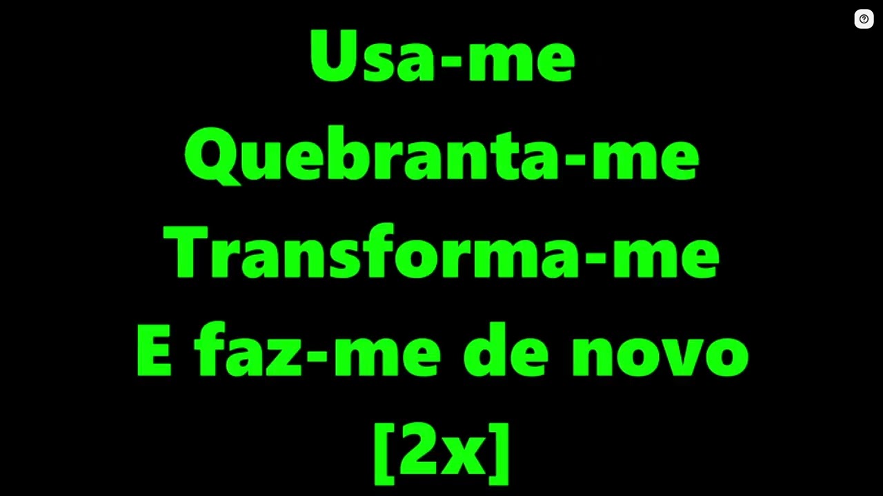 Usa me Coral de mulheres do tempo central Playback Letra