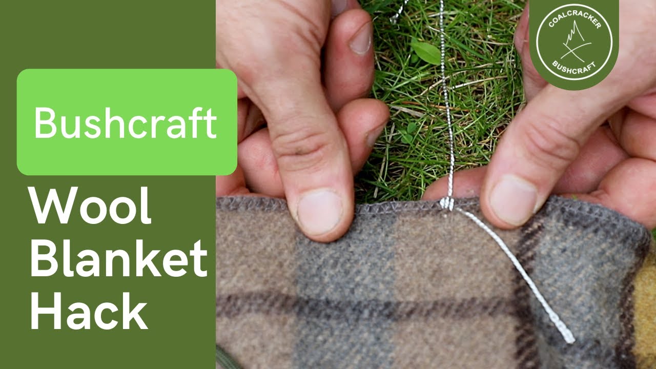 This Handy Bushcraft Trick is a must for quick consistent packing! Blanket Index,  Wool Blanket Camp