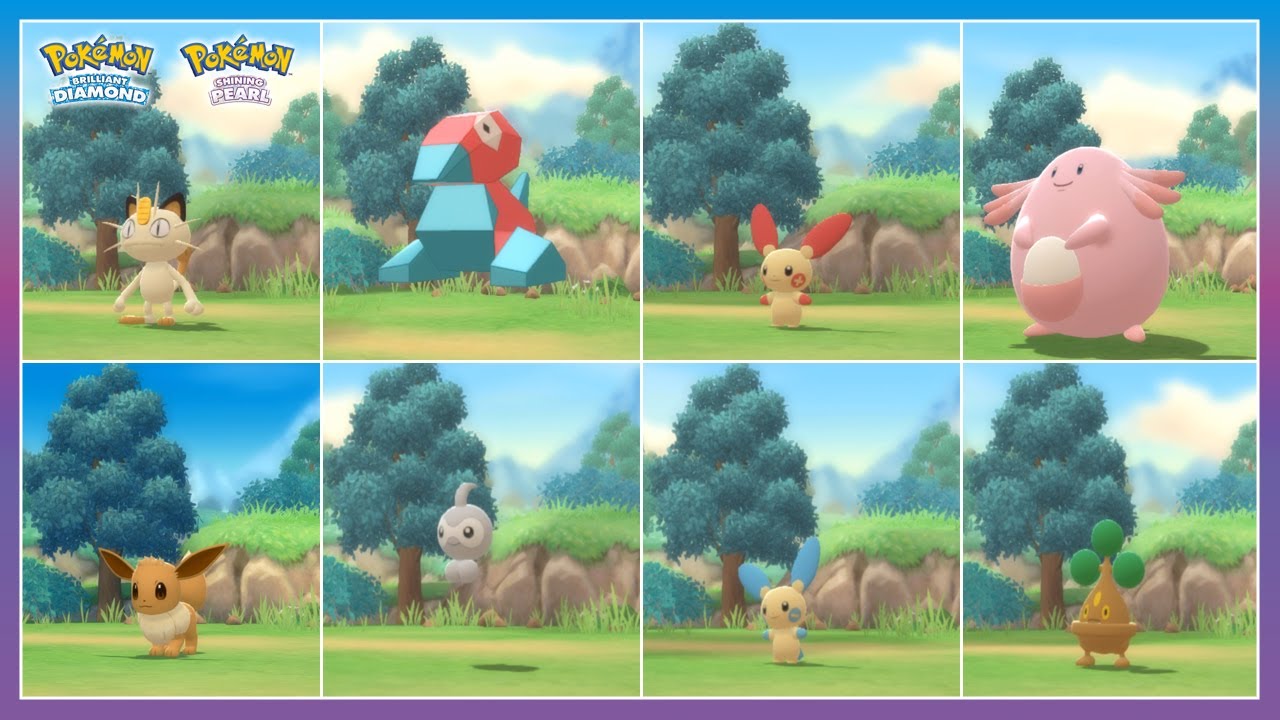 Pok&eacute;mon Brilliant Diamond & Shining Pearl All Daily Rare Pokemon in Trophy Garden