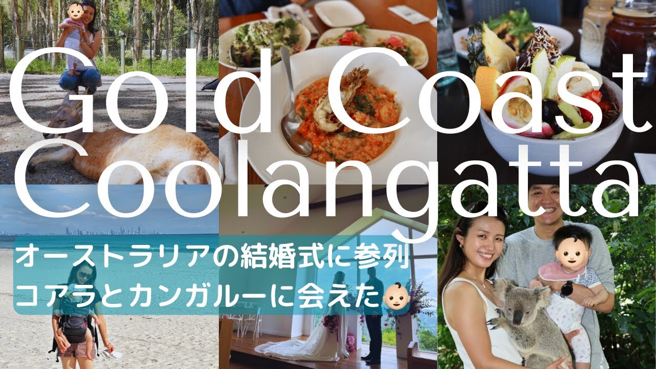 【オーストラリアPart5】ゴールドコースト クーランガッタで結婚式に参列！動物園でコアラ抱っこ Gold Coast Coolangatta Attending Wedding with Baby