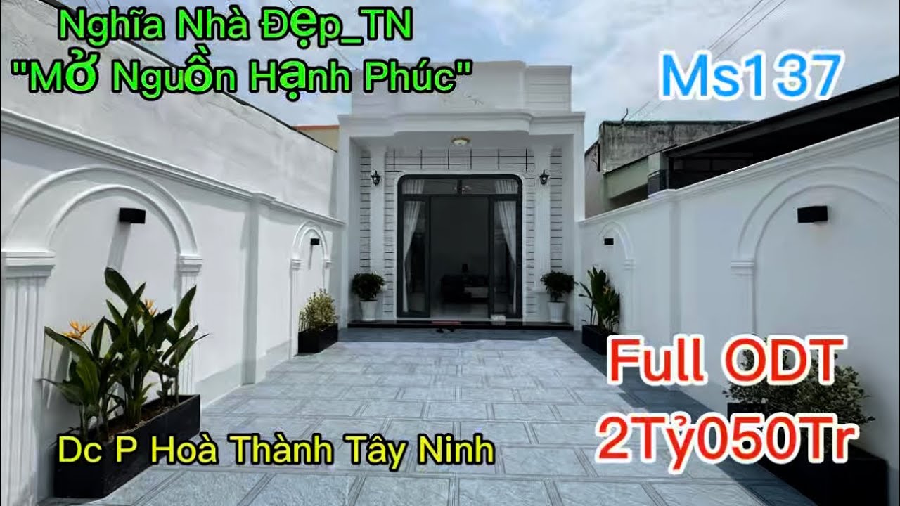 1 Căn Nhà Mới Hoàng Thiện Khi Giá VLXD Leo Thang| Dc Phường Hoà Thành Tây Ninh|2Tỷ050Tr TL