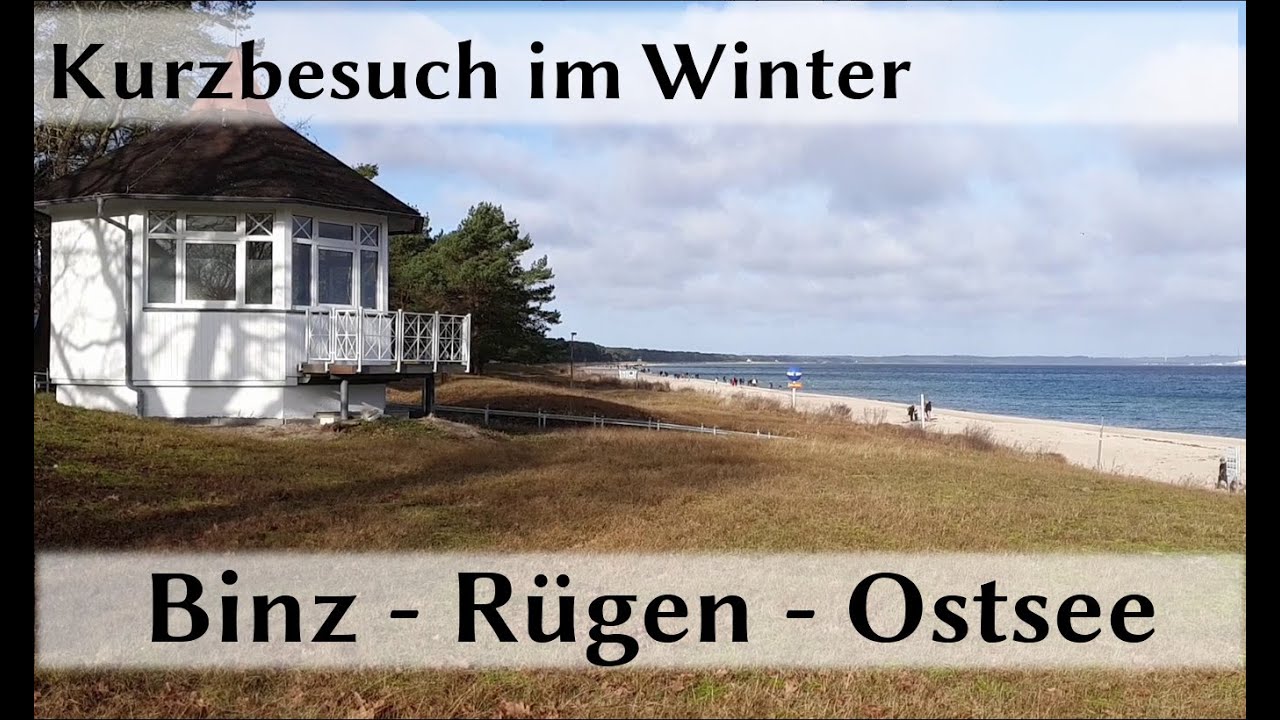Kurzbesuch Binz auf Rügen in Deutschland - Ostsee - Februar/Winter