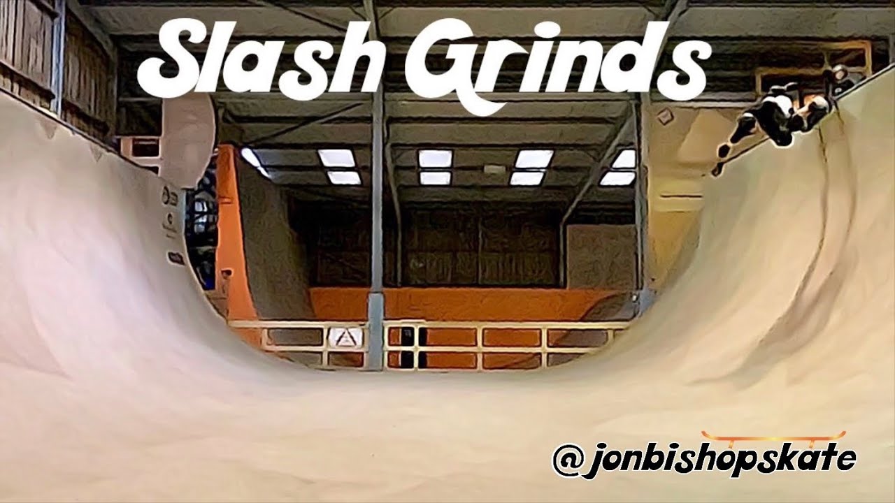 Learn to Kick Turn and Slash Grind On A Vert Ramp (Backside) At Concrete Waves and Mount Hawk