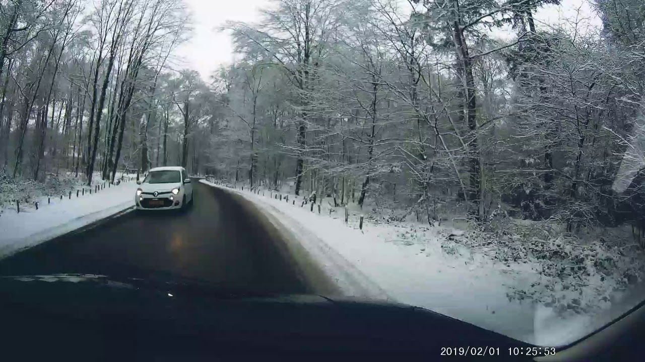 Dashcam video sneeuw 1-2-19