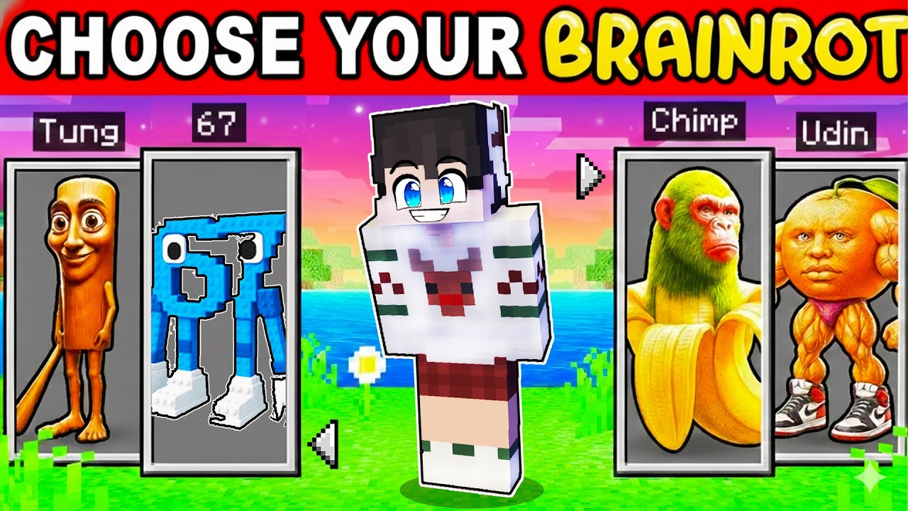 But You Can CHOOSE YOUR BRAINROT in Minecraft!