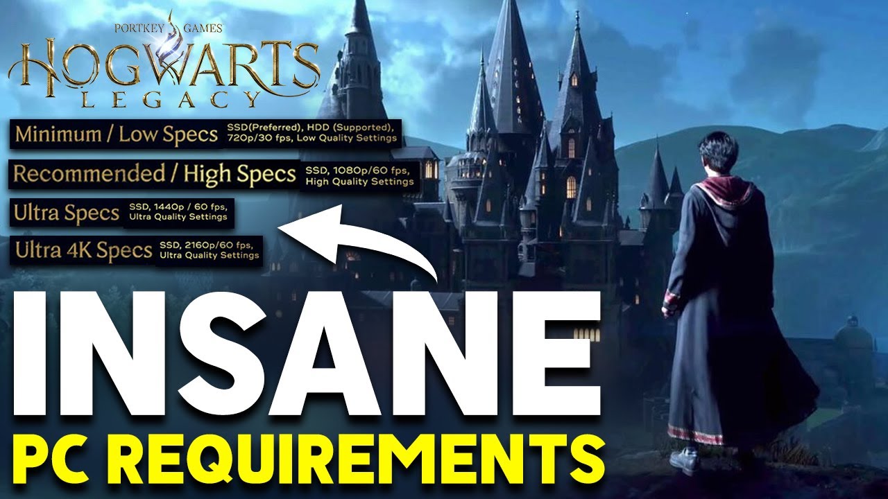HUGE HOGWARTS LEGACY PC UPDATE - INSANE PC SYSTEM REQUIREMENTS REVEALED!