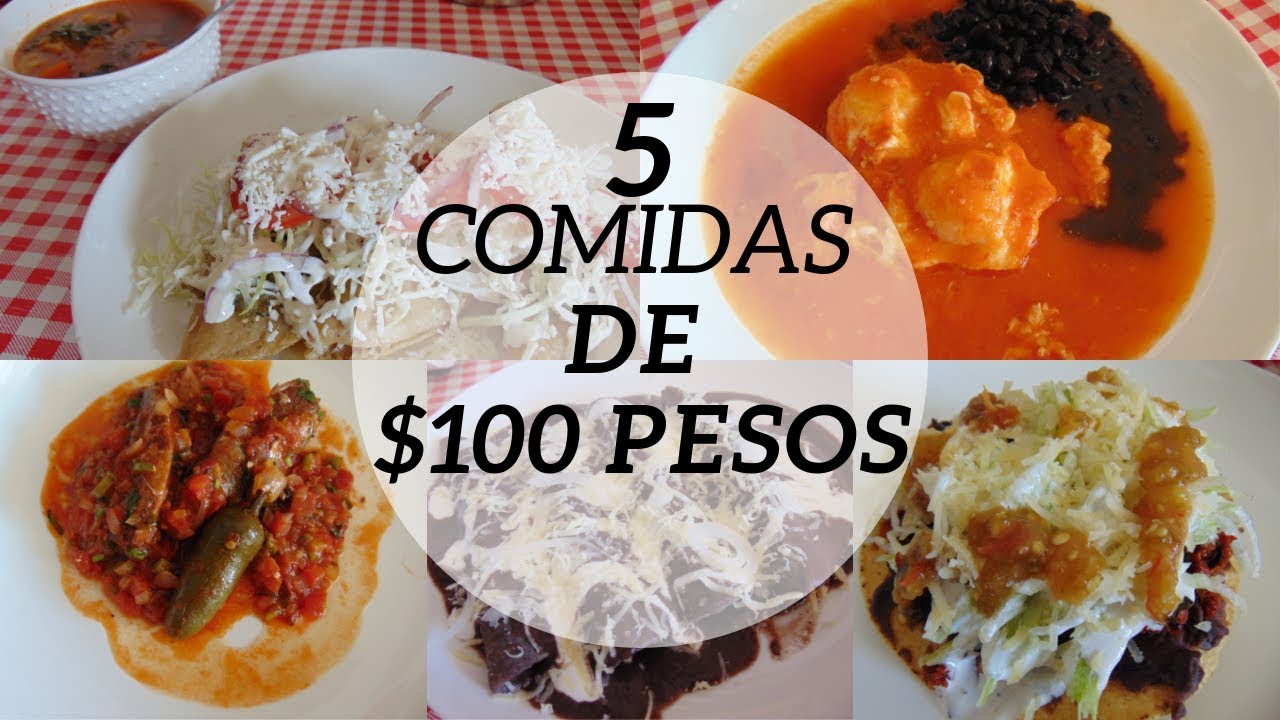 Menú Semanal #14 | 5 Comidas por $100 Pesos | Erika Blop