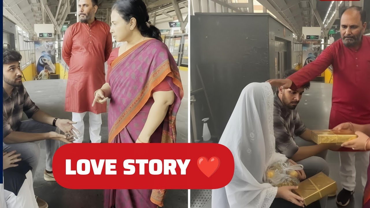 मेट्रो स्टेशन पर रोका |  एक प्रेम कहानी  ❤ 