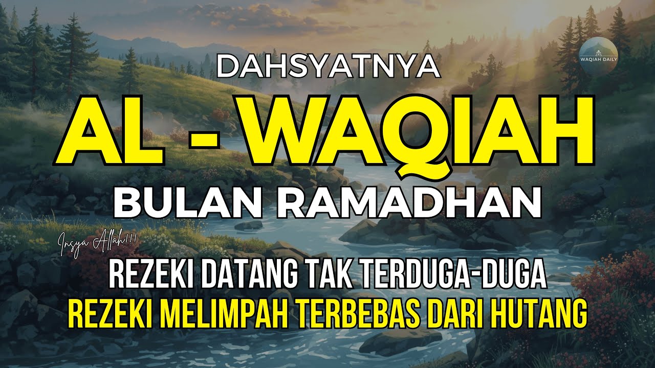 Murottal Surat Al-Waqiah | Bacaan Al-Qur’an & Suara Alam yang Menenangkan 🍃🕊️