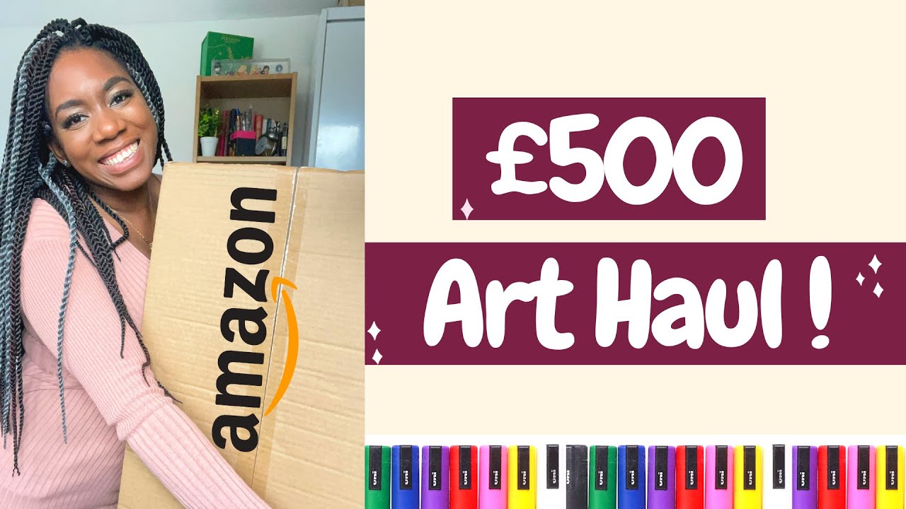 Art Haul | Lots of affordable art supplies haul | Amazon haul | Watercolour, gouache, art haul