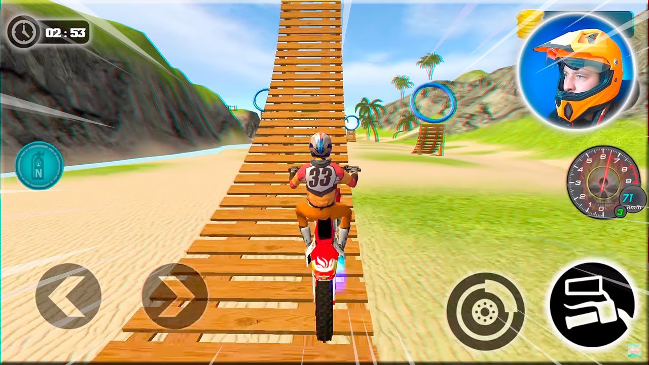Motocross Beach Bike Stunt Racing Game - Motor Racer Game Android Gameplay