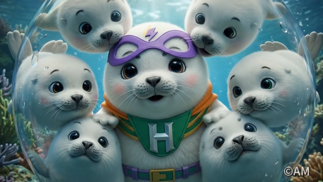 Hapi the Superhero Seal Ep 2 The Singing Bubble  Magic Ice ASMR Animation