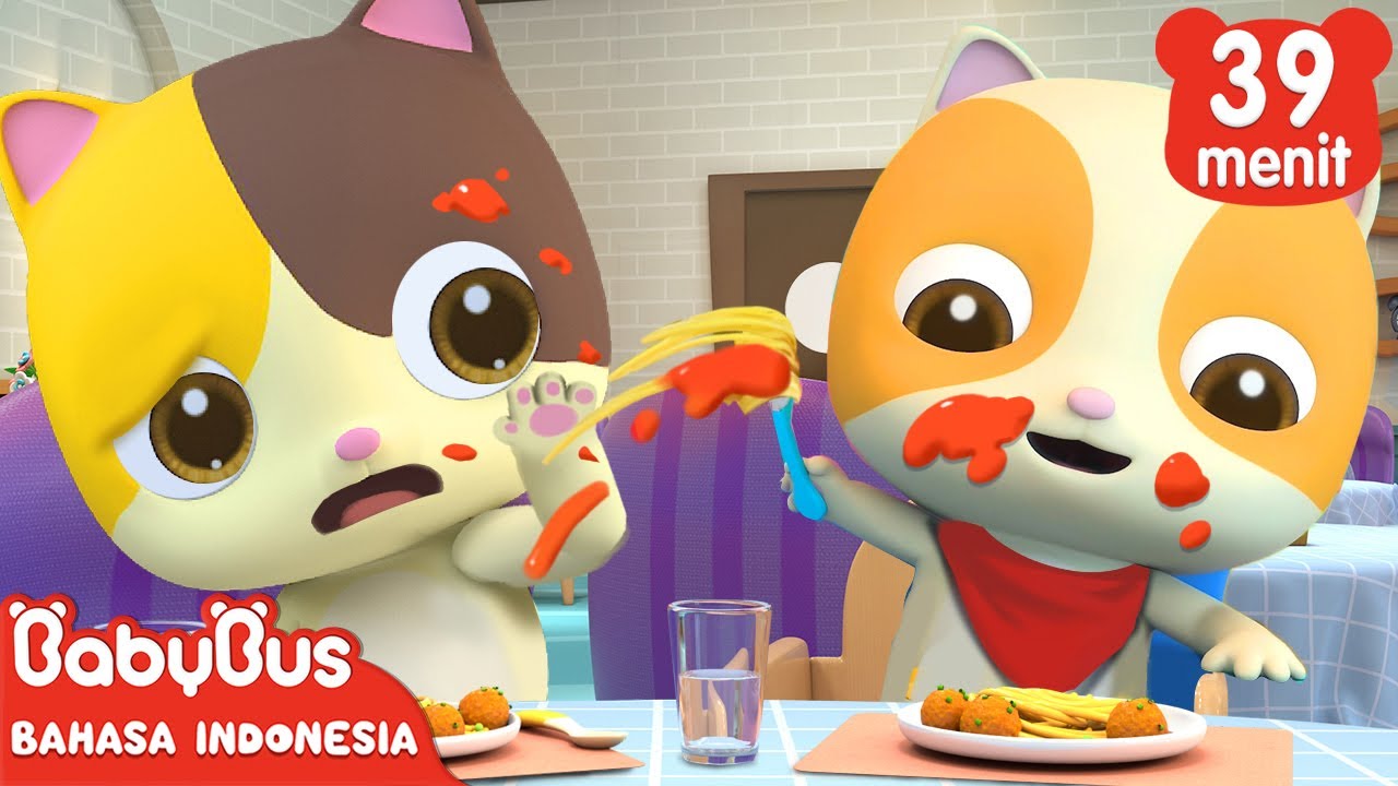 Kita Harus Bersopan Saat Di Restoran | Sopan Santun | Kebiasaan Baik Anak | BabyBus Bahasa Indonesia