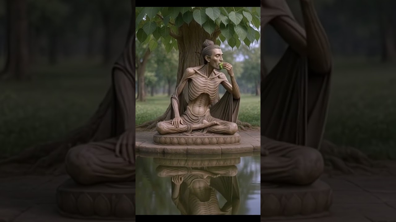 Buddha practiced asceticism under the Bodhi tree #buddha #buddhism #buddhastory #love