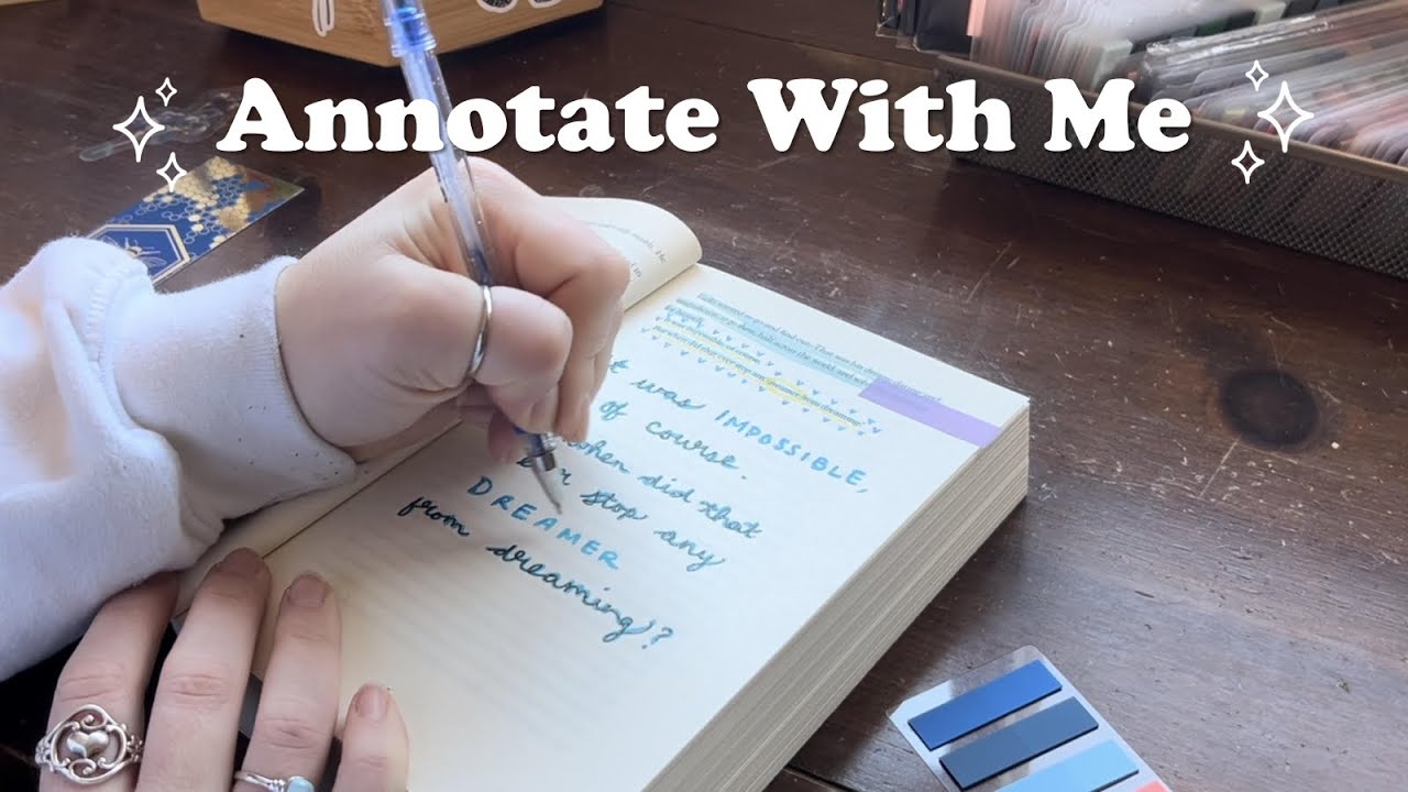 annotate one of my favorite books with me 🦋📖✍🏻 | relaxing + an hour long 🩵