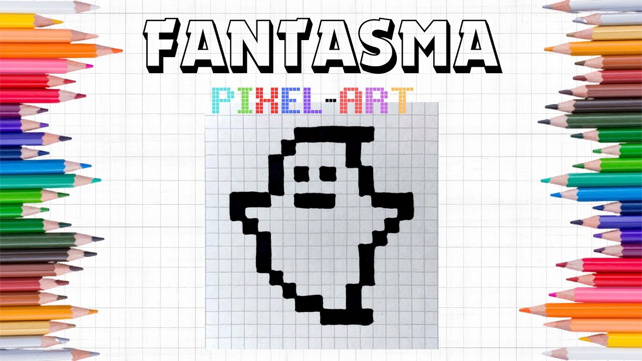 Pixel Art Tutorial: Drawing a GHOST Step By Step