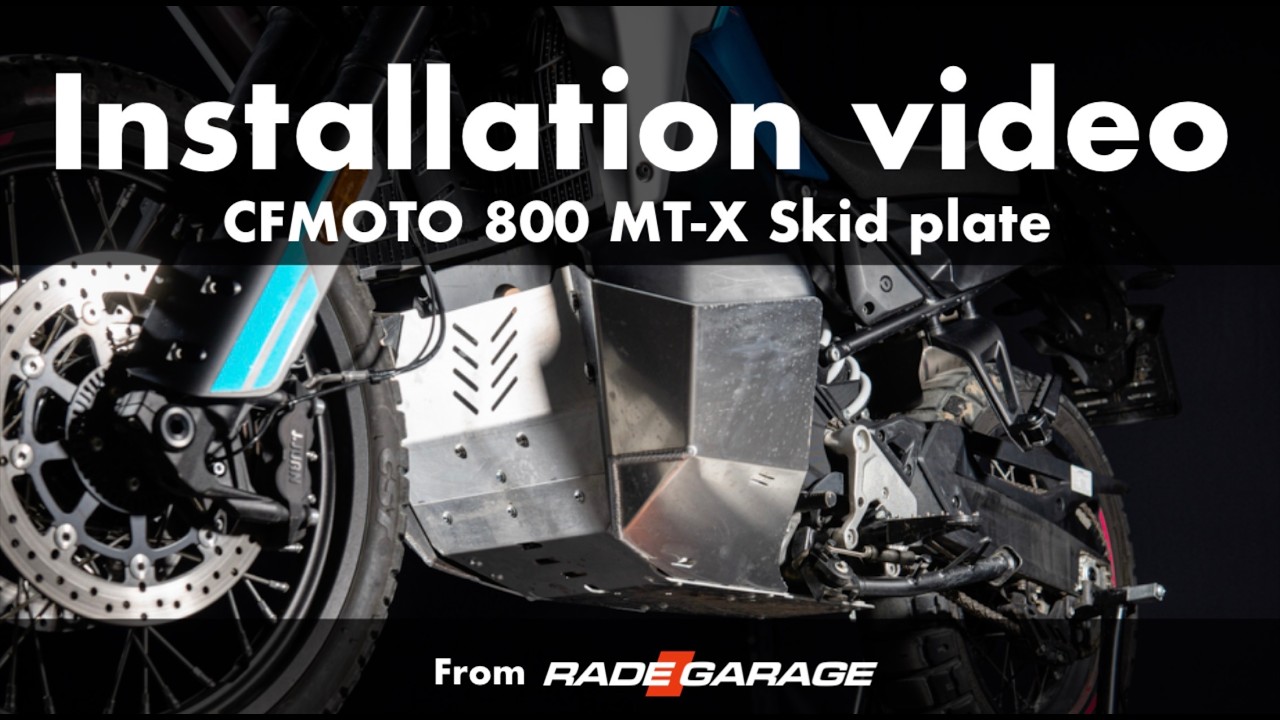 CFMOTO 800MT-X skid plate installation video by RADE/GARAGE
