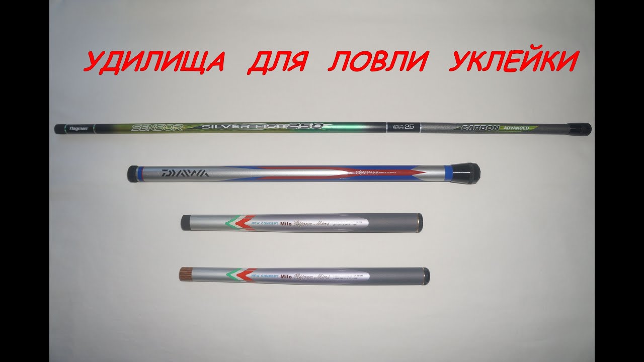 Удилища для ловли уклейки Milo, Daiwa, Flagman: сравнительный обзор.