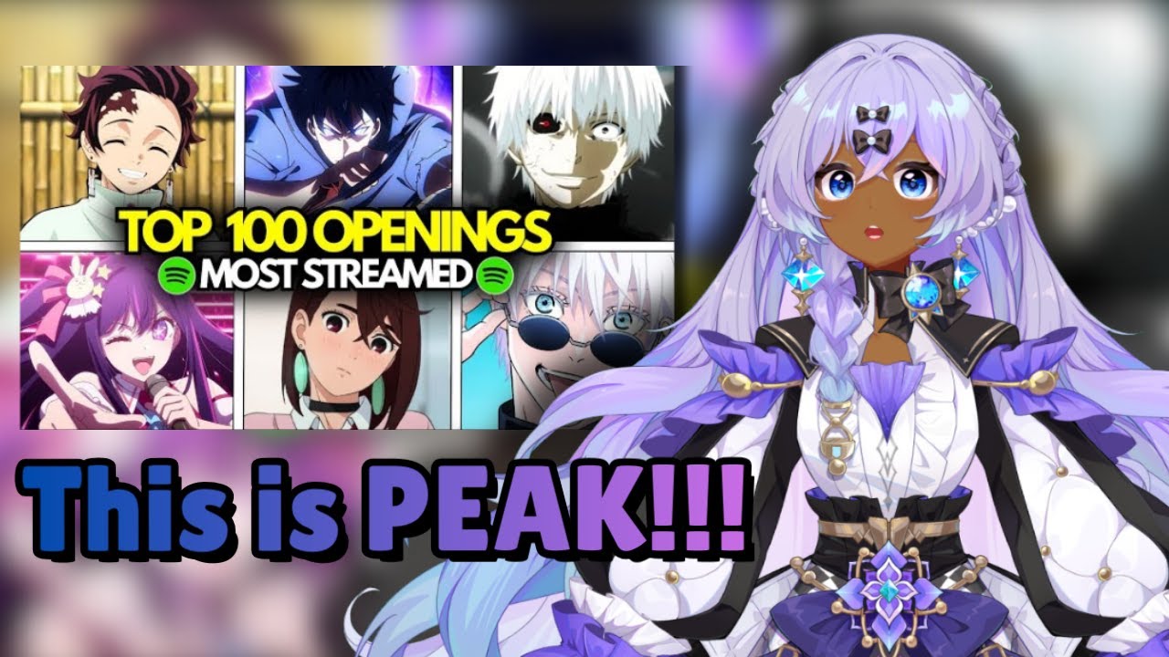 PEAK ANIME OPENINGS! | Vtuber Reacts To Top 100 Anime Openings