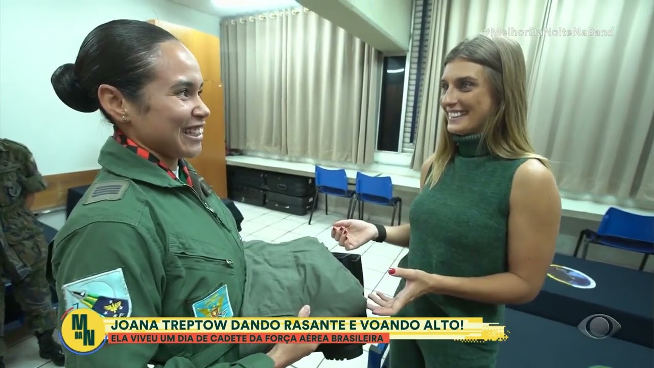 Adrenalina! Joana Treptow vive um dia de cadete na Força Aérea Brasileira