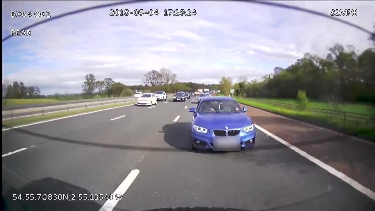 Caught on camera - The 'stupid act' that earned M6 BMW driver six points