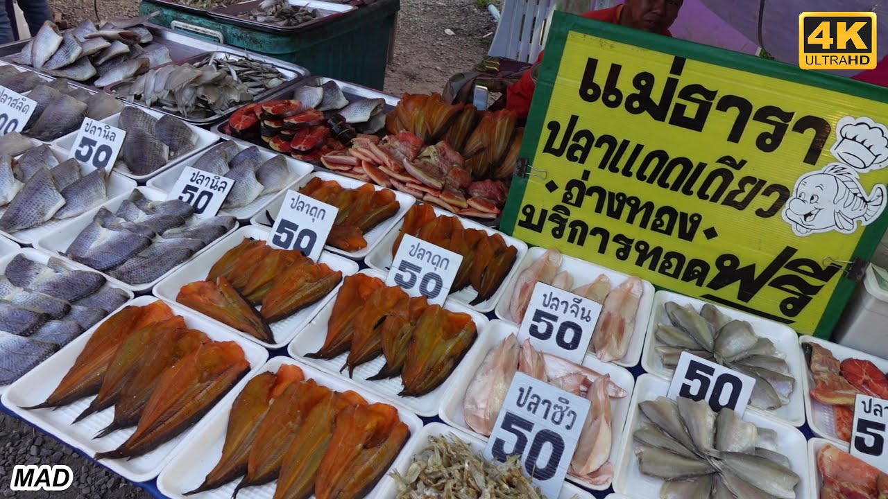 Saturday Night Market Tour, Khao Yai Thailand, Pork on a Stick was ONLY OK.