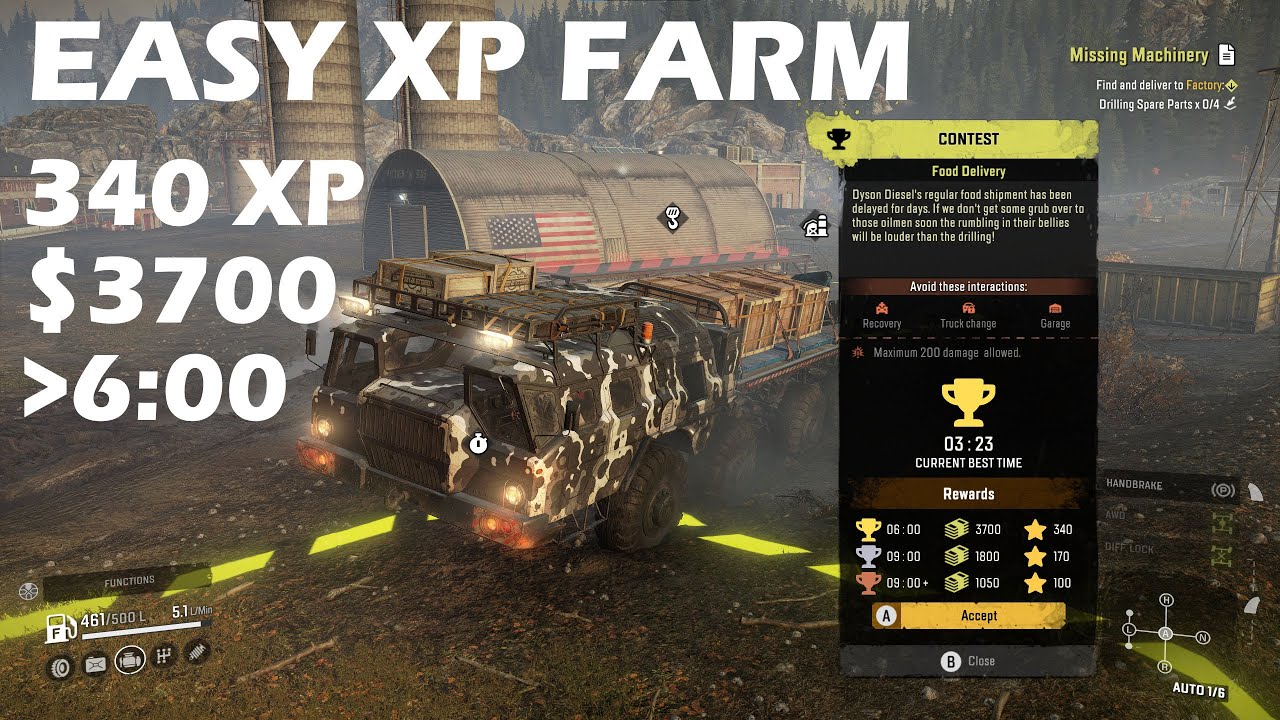 Easy XP Early Game - Snow Runner 2024
