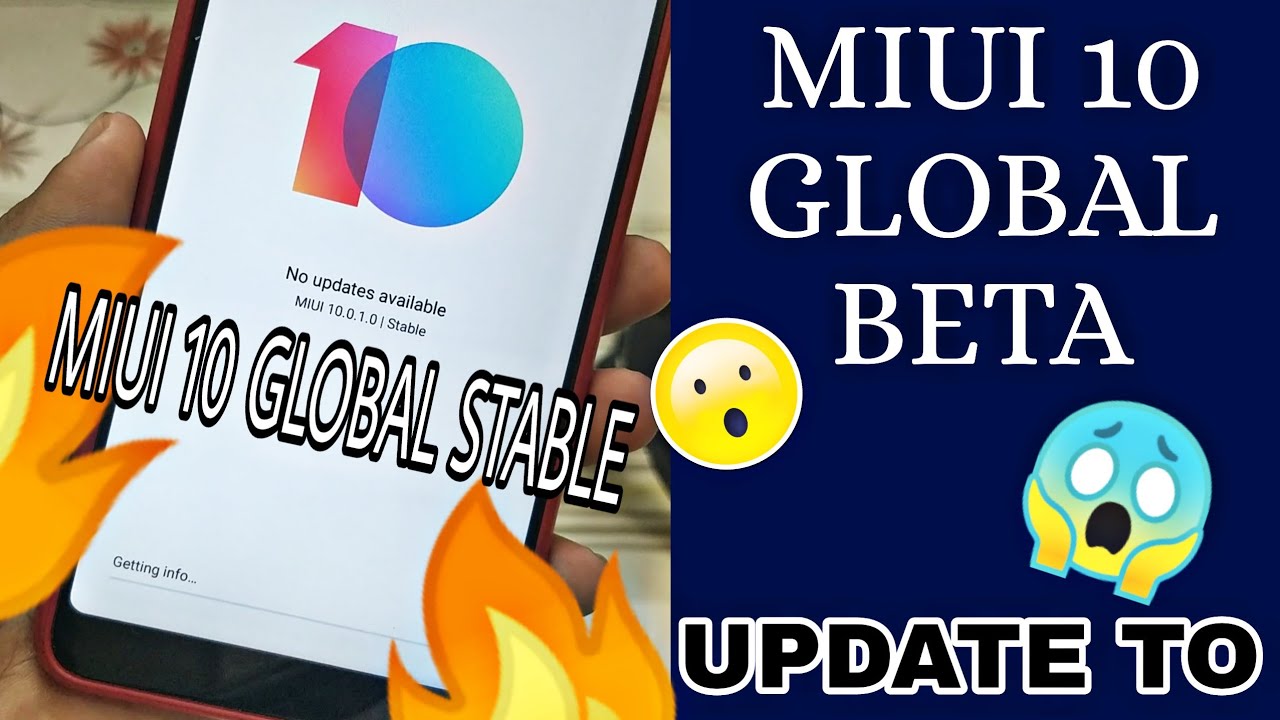 How To Update To MIUI 10 Global Beta ROM From MIUI 10 Global Stable ROM 🔥🔥🔥😱🤔