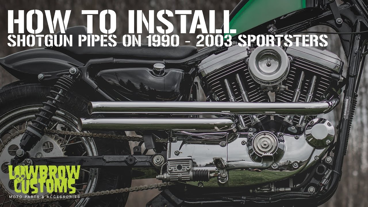 Lowbrow Customs Shotgun Pipes: How To Install 1990- 2003 Sportsters