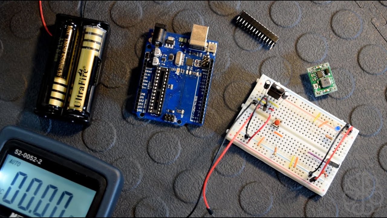 Make your own Standalone Arduino UNO and power it using 18650 Batteries -  Tutorial