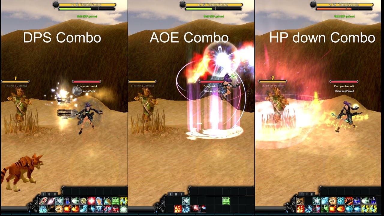 CABAL ONLINE(PH) DPS Combo WI (Damage Per Skill/Second) SKill sets for Wizard Class (Wi)