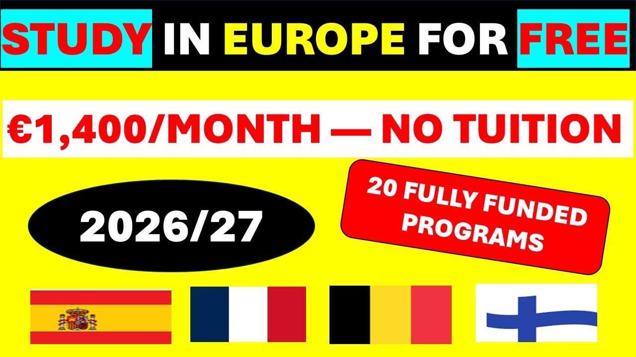 💥 Stop Paying for Grad School! 20 Fully Funded Erasmus Mundus Masters in Europe 2026/2027